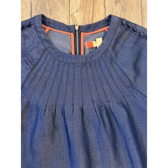 Ted Baker London Shift Dress Navy Blue Size Ted 1 US 4 Retail $295 - Picture 3 of 15